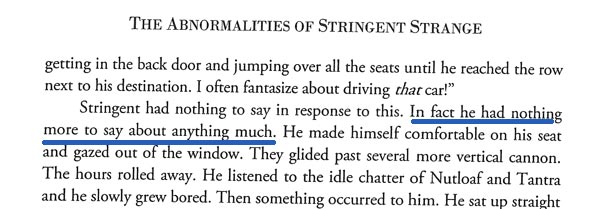 the strange abnormalities of stringent
